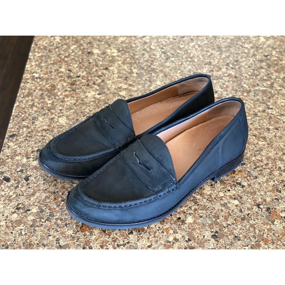 Vionic Waverly VW17552 Black Suede Loafers Arch Support Sz 7.5
